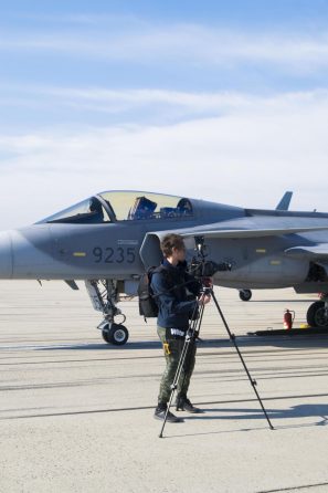 Kameraman Tvoříme Videa točící stíhačky České armády